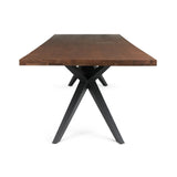 114" Straight Edge Dining Table: Airloft Legs