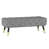 Meryl Bench in Grey and Black