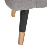 Meryl Bench in Grey and Black