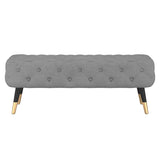Meryl Bench in Grey and Black