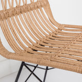 Calabria Dining Chair - Black and Natural