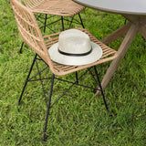 Calabria Dining Chair - Black and Natural