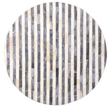 Side Table black and white with gold base