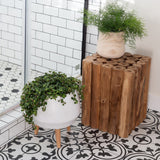 Natura Kotak Square Stool