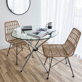 For indoor and outdoor spaces that demand unparalleled style, consider the Calabria Dining Chair. This versatile collection effortlessly transitions from patios to dining rooms, making it the epitome of seamless and stylish design. Crafted from all-weather wicker, the Calabria Dining Chair is not only durable enough for outdoor use but also aesthetically appealing for interior spaces, making it a win-win addition to your home decor.