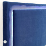 5. "Lumina 78" King Platform Bed in Blue - Contemporary and elegant sleeping solution"