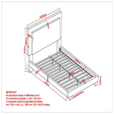 8. "Queen Size Platform Bed with Light - Lumina 60" - Upgrade your sleeping experience"