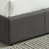 7. "78" King Size Platform Bed in Grey - Ample storage space for your belongings"