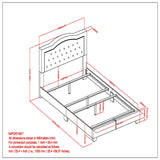 8. "Pixie Double Bed in Light Grey - Medium-sized image showcasing its elegant design"