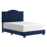 1. "Pixie 54" Double Bed in Blue - Stylish and Comfortable Bedroom Furniture"