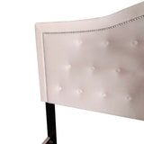 7. "Pixie 60" Queen Bed - High-Quality Craftsmanship and Durability in Blush Pink"