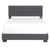 3. "Exton 60" Queen Bed - Charcoal upholstery for a contemporary look"