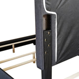 7. "Exton 60" Queen Bed - Charcoal color complements any bedroom theme"