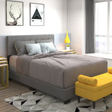 2. "Light Grey Queen Bed - Exton 60" - Stylish and comfortable"