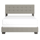 3. "Exton 60" Queen Bed - Light Grey upholstery for a contemporary look"