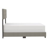 4. "Queen Size Bed in Light Grey - Exton 60" - Elegant and versatile"