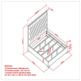 8. "Black and Gold King Bed - Experience Ultimate Comfort with Lucille 78" King Bed"