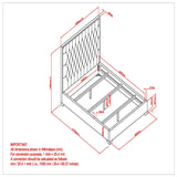 8. "Queen Bed in Black and Gold - Transform your bedroom into a luxurious retreat"