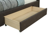 5. "Charcoal King Bed with Storage Drawers - Emilio 78" Platform Bed for a clutter-free space"