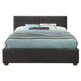 3. "Emilio 60" Queen Platform Bed in Charcoal - Spacious storage solution for your bedroom"