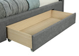 5. "Emilio 60" Queen Platform Bed in Light Grey - Elegant and comfortable sleeping arrangement"