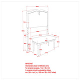 8. "Aurora Headboard with Bench - Create a Cozy and Inviting Bedroom Ambiance"