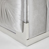 5. "Paloma Accent Chair: Grey Velvet - Enhance your home decor with this chic seating option"