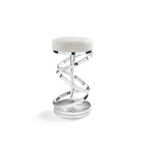 1. "Glam Counter Stool: Ivory Linen - Elegant and comfortable seating for your kitchen island or bar area"
