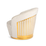 6. "Medium-sized Lucien Chair in Brilliant Ivory - Ideal for cozy reading corners"