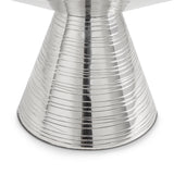 2. "Stylish Valentine coffee table: white marble with Silver frame - perfect addition to any modern home"