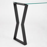 2. "Stylish Noa Black Metal Console Table for modern interiors"