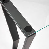 3. "Versatile Noa Black Metal Console Table with a contemporary touch"