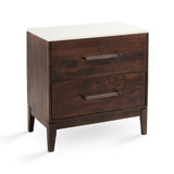 1. "Kamala Night Stand with spacious storage drawers"