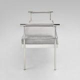 3. "Helen Bench in Grey Velvet - Elegant Addition to Any Room"