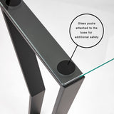 7. "Minimalistic Noa Black Metal Console Table for a clean aesthetic"