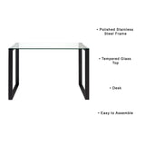 3. "Elegant David Black Desk - Enhance Your Workspace"