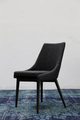 8. "Contemporary Fritz Side Dining Chair - Dark Grey for trendy spaces"