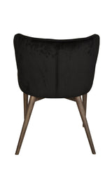 7. "Versatile Mila Dining Chair - Black Velvet suitable for both formal and casual dining settings"