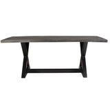 4. "Distressed Grey Dining Table - Stylish and functional centerpiece for your dining room"