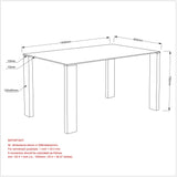 8. "Spacious Frankfurt Dining Table - Accommodates large groups comfortably"