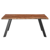 3. "Versatile rectangular dining table - Virag in Natural finish"