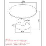 8. "White Faux Marble and Black Dining Table - Create a Chic and Sophisticated Ambiance"