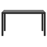 3. "Rectangular Dining Table in Black - Ideal for small to medium-sized spaces"