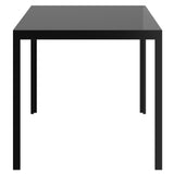 4. "Contra Dining Table in Black - Sturdy and durable construction"