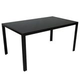 6. "Contra Dining Table in Black - Easy to clean and maintain"