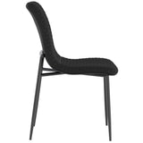 4. "Black Dining Chairs - Set of 2, ideal for adding a touch of elegance to your dining space"