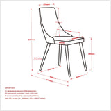 8. "Stylish and Durable Carmilla Dining Chairs - Ideal for Everyday Use and Special Occasions"