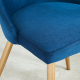 4. "Blue and Aged Gold Dining Chairs - Enhance Your Dining Experience"