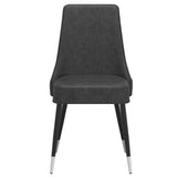 4. "Vintage Grey and Black Silvano Dining Chair, Set of 2 - Perfect blend of style and functionality"