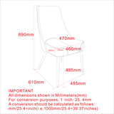 8. "Vintage Grey and Black Silvano Dining Chair, Set of 2 - Versatile seating option for various dining styles"